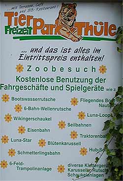 Tierpark und Freizeitpark Th&uuml;le