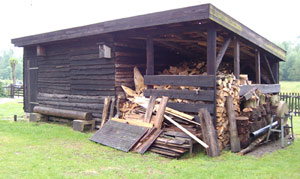 Holzschuppen
