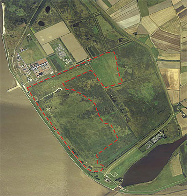 Luftaufnahme: Beweidungsgebiet an der Knock Luftaufnahme: Beweidungsgebiet an der Knock