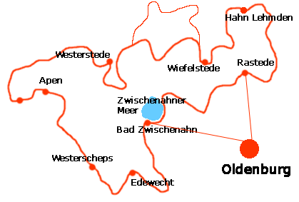 Ammerlandroute - Radwandern Ammerland - Route Ammerlandroute - Radwandern Ammerland - Route